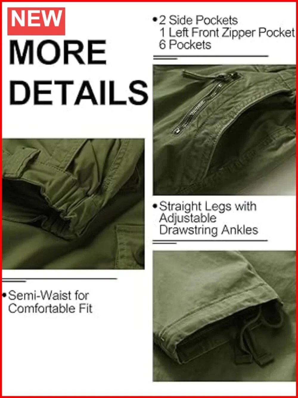 Cotton Stretch Cargo Pants Women Baggy Tactical Trousers 9 Pockets Y2K Work